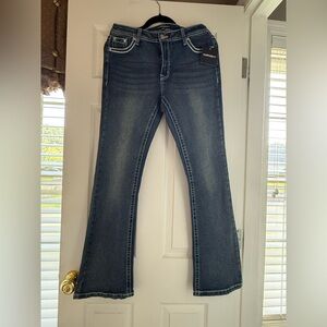 Harper & Ivy Bootcut Jeans with Rhinestone pocket detailing size 11 regular.